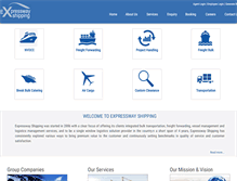 Tablet Screenshot of expresswayshipping.com